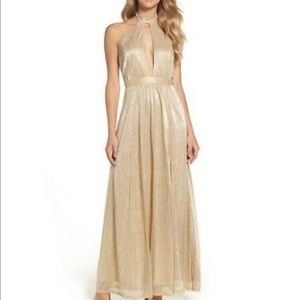 Stunning Gold Maxi Dress -NWT